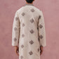 Silk Blend Black Kurta for Men ( 65KO 5337 Cream ) [FF] [A-1-4]