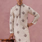 Silk Blend Black Kurta for Men ( 65KO 5337 Cream ) [FF] [A-1-4]