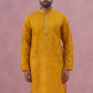 Men's Embroidered Silk Blend Kurta ( 65KO 5338 Mustard ) [FF] [A-1-4]