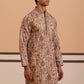 Men’s Ethnic Embroidered Kurta (65KO 5339 Brown ) [FF] [P-12]