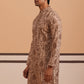 Men’s Ethnic Embroidered Kurta (65KO 5339 Brown ) [FF] [P-12]