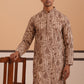 Men’s Ethnic Embroidered Kurta (65KO 5339 Brown ) [FF] [P-12]