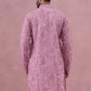 Men’s Ethnic Embroidered Kurta ( 65KO 5339 Lavender ) [FF] [P-12]