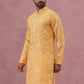 Men’s Ethnic Embroidered Kurta (65KO 5339 Yellow ) [FF] [P-12]