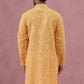 Men’s Ethnic Embroidered Kurta (65KO 5339 Yellow ) [FF] [P-12]