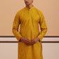Silk Blend Embroidered & Sequinned Kurta ( 65KO 5340 Mustard ) [FF] [P-15]
