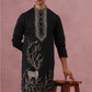 Men Ethnic Embroidered Kurta (65KO 5342 Black ) [FF] [B-1-2]