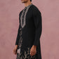 Men Ethnic Embroidered Kurta (65KO 5342 Black ) [FF] [B-1-2]