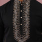 Men Ethnic Embroidered Kurta (65KO 5342 Black ) [FF] [B-1-2]
