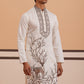 Men Ethnic Embroidered Kurta (65KO 5342 White ) [FF] [B-1-2]