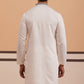 Men Ethnic Embroidered Kurta (65KO 5342 White ) [FF] [B-1-2]