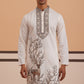 Men Ethnic Embroidered Kurta (65KO 5342 White ) [FF] [B-1-2]