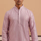 Traditional Silk-Blend Lavender Kurta for Men ( 65KO 5343 Lavender ) [FF] [B-1-2]