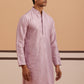 Traditional Silk-Blend Lavender Kurta for Men ( 65KO 5343 Lavender ) [FF] [B-1-2]