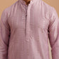Traditional Silk-Blend Lavender Kurta for Men ( 65KO 5343 Lavender ) [FF] [B-1-2]