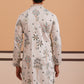 Botanical Embroidered Cotton Blend Kurta for Men (65KO 5344 White ) [FF] [Q-4]