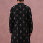 Festive Silk Blend Embroidered Kurta (65KO 5346 Black ) [FF] [B-1-2]