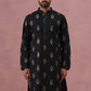 Festive Silk Blend Embroidered Kurta (65KO 5346 Black ) [FF] [B-1-2]