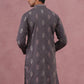 Festive Silk Blend Embroidered Kurta (65KO 5346 Grey ) [FF] [B-1-2]