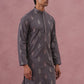Festive Silk Blend Embroidered Kurta (65KO 5346 Grey ) [FF] [B-1-2]