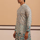Men’s Printed Kurta with Embroidered Detailing (65KO 5349 Blue ) [FF] [Q-12-13]