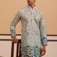 Men’s Printed Kurta with Embroidered Detailing (65KO 5349 Blue ) [FF] [Q-12-13]