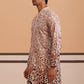 Men’s Printed Kurta with Embroidered Detailing ( 65KO 5349 Peach ) [FF] [Q-12-13]