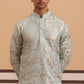 Premium Silk Blend Embroidered Kurta (65KO 5351 Blue ) [FF] [B-1-2]