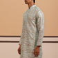Premium Silk Blend Embroidered Kurta (65KO 5351 Blue ) [FF] [B-1-2]