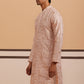 Premium Silk Blend Embroidered Kurta ( 65KO 5351 Peach ) [FF] [B-1-2]