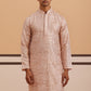 Premium Silk Blend Embroidered Kurta ( 65KO 5351 Peach ) [FF] [B-1-2]