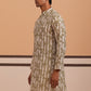 Olive Ethnic Printed Kurta for Men ( 65KO 5352 Olive ) [FF] [F-2-3]