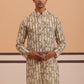 Olive Ethnic Printed Kurta for Men ( 65KO 5352 Olive ) [FF] [F-2-3]