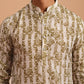 Olive Ethnic Printed Kurta for Men ( 65KO 5352 Olive ) [FF] [F-2-3]