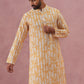 Yellow Ethnic Printed Kurta for Men (65KO 5352 Yellow ) [FF] [F-2-3]