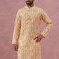 Yellow Ethnic Printed Kurta for Men (65KO 5352 Yellow ) [FF] [F-2-3]
