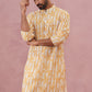 Yellow Ethnic Printed Kurta for Men (65KO 5352 Yellow ) [FF] [F-2-3]