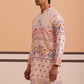 Men’s Cotton Blend Festive Printed Kurta ( 65KO 5353 Peach ) [FF] [A-1-4]