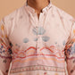 Men’s Cotton Blend Festive Printed Kurta ( 65KO 5353 Peach ) [FF] [A-1-4]