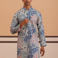 Men’s Printed Cotton Blend Kurta (65KO 5354 Blue ) [FF] [D-1]