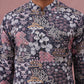 Men’s Printed Cotton Blend Kurta (65KO 5354 Grey ) [FF] [D-1]