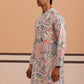 Men’s Printed Cotton Blend Kurta (65KO 5354 White ) [FF] [D-1]