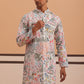 Men’s Printed Cotton Blend Kurta (65KO 5354 White ) [FF] [D-1]