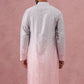 Ombre Silk Blend Kurta with Sequin Work ( 65KO 5357 Peach ) [FF] [Q-12-13]