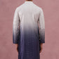 Ombre Silk Blend Kurta with Sequin Work (65KO 5357 Purple ) [FF] [Q-12-13]