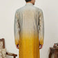 Ombre Silk Blend Kurta with Sequin Work ( 65KO 5357Yellow S ) [FF] [Q-12-13]