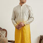 Ombre Silk Blend Kurta with Sequin Work ( 65KO 5357Yellow S ) [FF] [Q-12-13]
