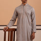 Men's Geometric Embroidered Kurta (65KO 5358 Grey ) [FF] [P-15]