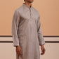 Men's Geometric Embroidered Kurta (65KO 5358 Grey ) [FF] [P-15]