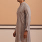 Men's Geometric Embroidered Kurta (65KO 5358 Grey ) [FF] [P-15]